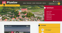 Desktop Screenshot of mestoplumlov.cz